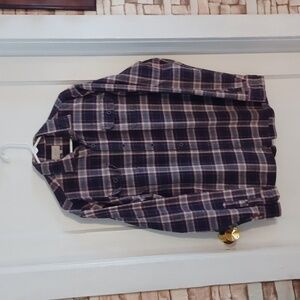 Jachs flannel shirt men's size large tall plaid flannel